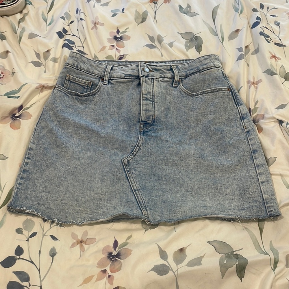 Denim jean skirt